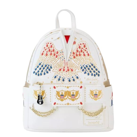Loungefly Elvis Presley Aloha Jumpsuit Cosplay Mini Backpack - NWT